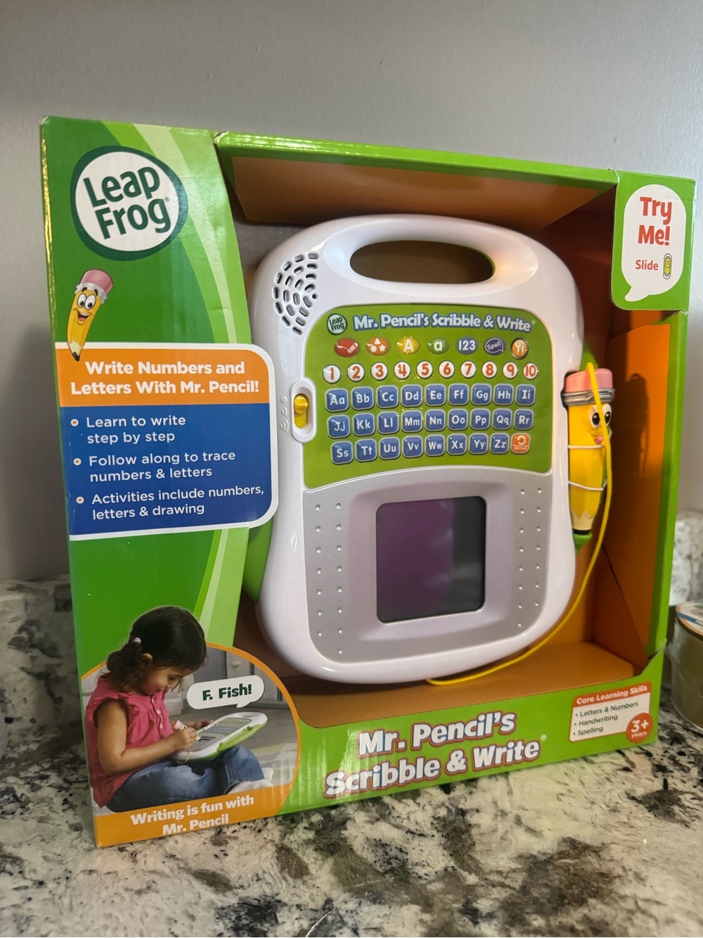 LeapFrog Mr. Pencil's Scribble & Write Educational Toy - White & Green